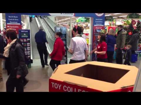 Tesco HomePlus Edinburgh Female Staff Dance The Slosh