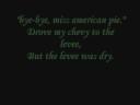 Don McLean- American Pie (with Lyrics)