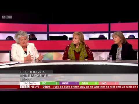 Carolyn Leckie And Anne McGuire, BBC Election 2015 Scotland