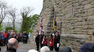 Battle of Arras Commemoration, Wallace Monument Poppy Cascade.