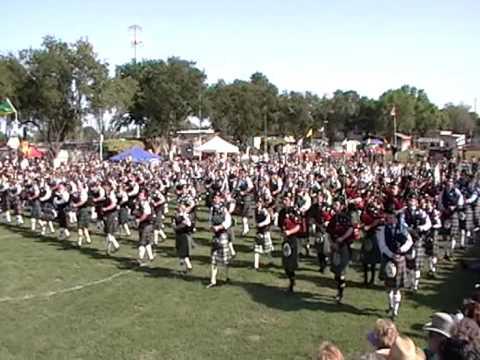 UC Riverside Pipe Band - Mass Band - Scotland The Brave