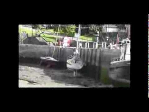 How To Dry Out A Boat With A Fin Keel Against A Quayside