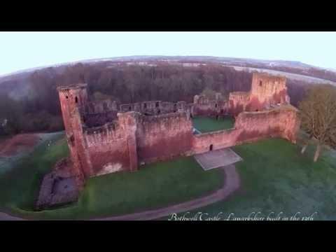 Aerial View Of Bothwell Castle, Scotland, 2015.