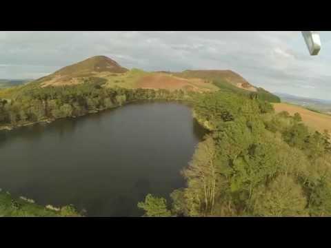 Aerial View Of The Eildon Hills In The Scottish Borders Near Melrose