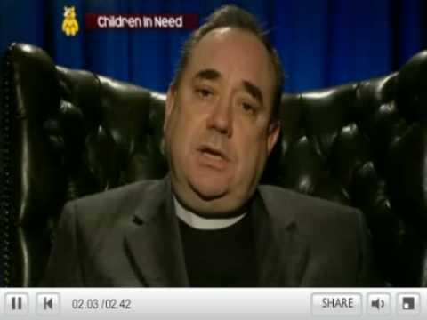 Salmond Is Jolly For 'the Weans' (BBC Scotland's Children In Need)