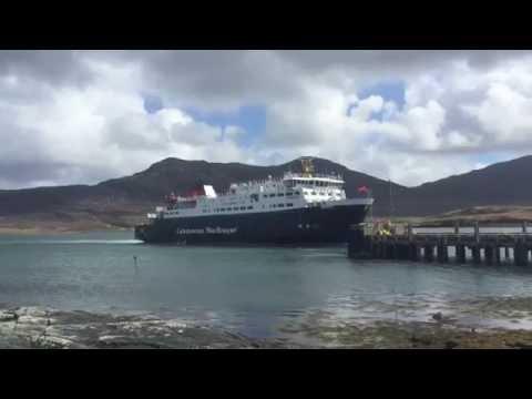 CalMac Ferry Mv Hebrides At Lochmaddy - ScotVlog 67