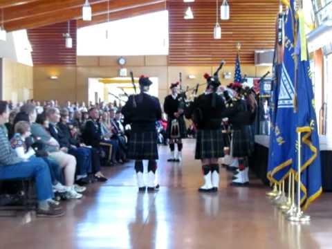Clan Gordon Bagpipers Play 'Amazing Grace' - Memorial Day 2011 - Puyallup, WA