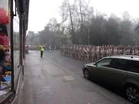 Black Watch Marching In Bank St Aberfeldy