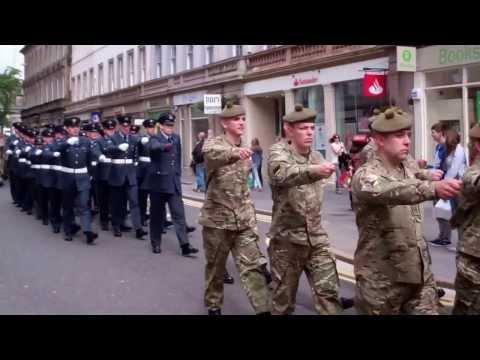 Armed Forces Day Parade Reform Street Dundee Tayside Scotland