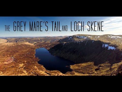 Grey Mare's Tail & Loch Skene, Moffat Scotland, An Aerial Tour