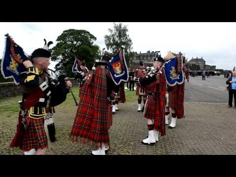 Pipers Practice At Stirling Castle Ahead Of Armed Forces Day 2014