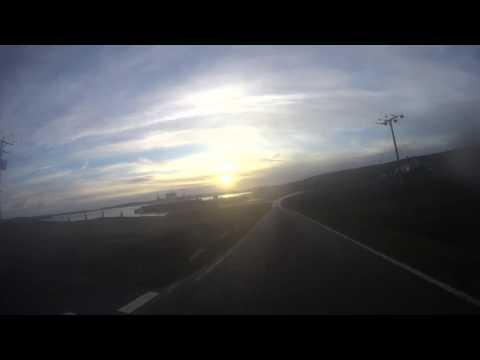 Cycling To The Yell Ferry In Shetland