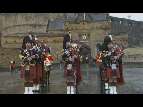 STV Scotland - The Royal Scots Dragoon Guards Perform At Edinburgh Castle