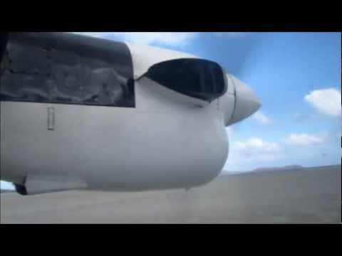 Barra Beach Airport. Takeoff + Few Clips From The Flight To Benbecula