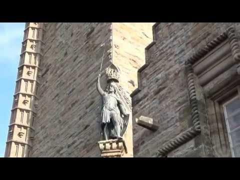 Stirling City Center And The William Wallace Monument - Scotland