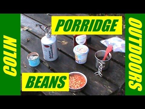 Outdoor Breakfast Porridge And Beans In Aberfoyle