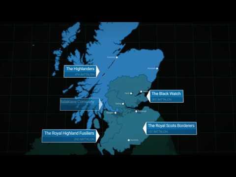 The Royal Regiment Of Scotland Battalions Map