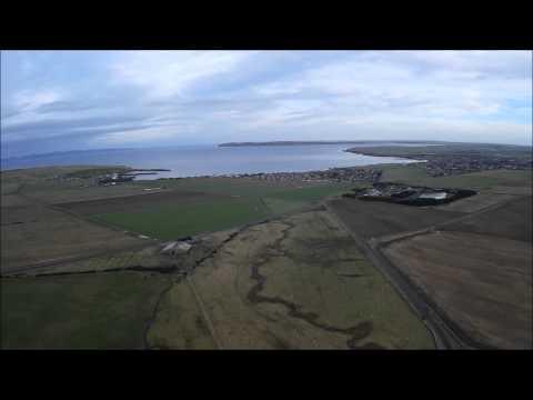 Thurso Caithness Scotland Aerial Video