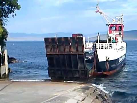 Calmac Ferry Docking At Tobermory