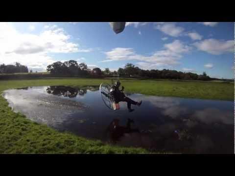 Paramotoring- Foot Dragging At Drymen, Loch Lomond