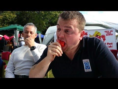 Chilli Eating Contest Scottish Chilli Festival Scone Palace Sunday 2013