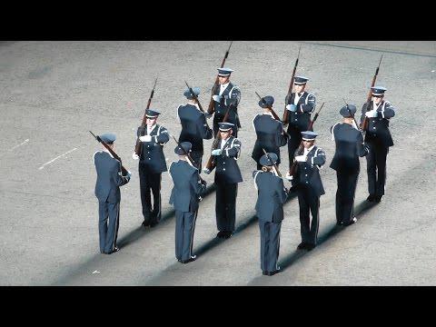 Edinburgh Military Tattoo 2015 - Act 2 - American Airforce Synchronised Rifle Tossing