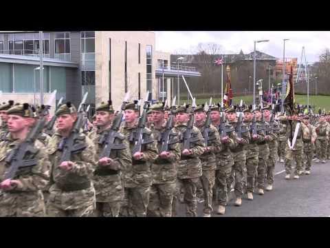 1st Battalion The Royal Regiment Of Scotland Homecoming Parade In West Lothian