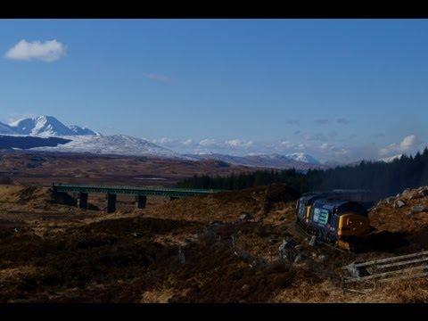 (HD) Easter Highlander 37607/37409 At Rannoch Moor 30/03/2013